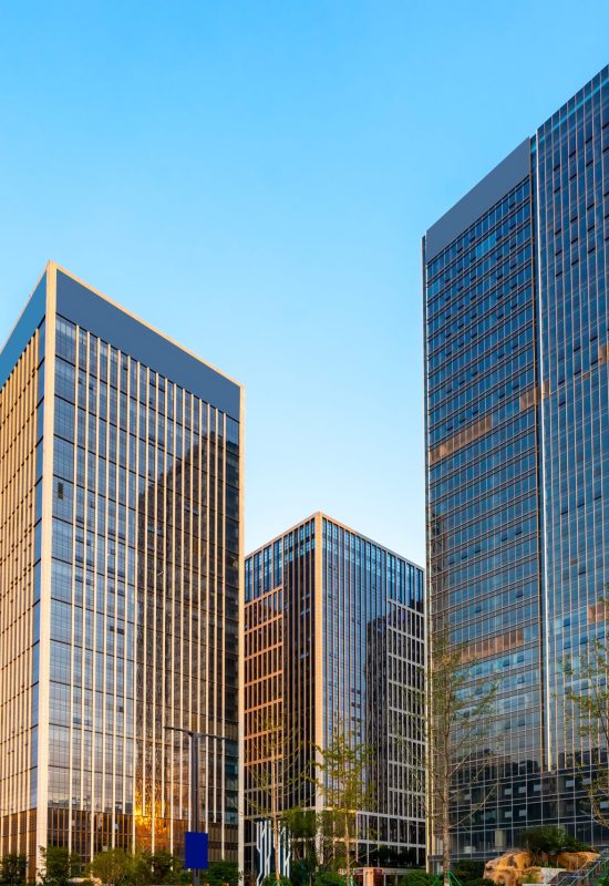 Modern Architecture Office Building in Jinan Financial District Modern Architecture Office Building in Jinan Financial District